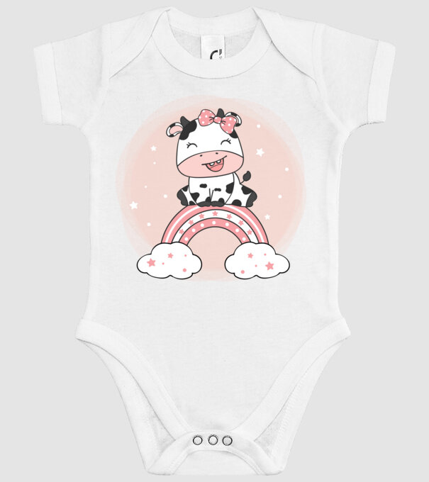 Baby boci minta fehér pólón