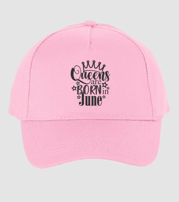 Queens Are Born In minta világos rózsaszín pólón