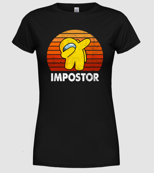 Impostor minta fekete pólón