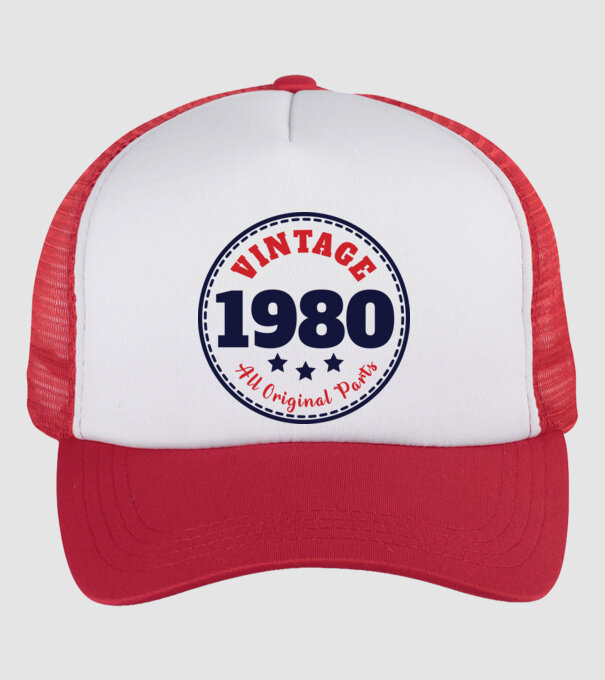 1980 minta fehér/piros pólón
