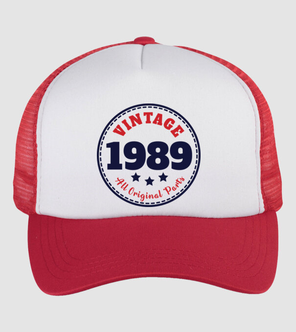 1989 minta fehér/piros pólón