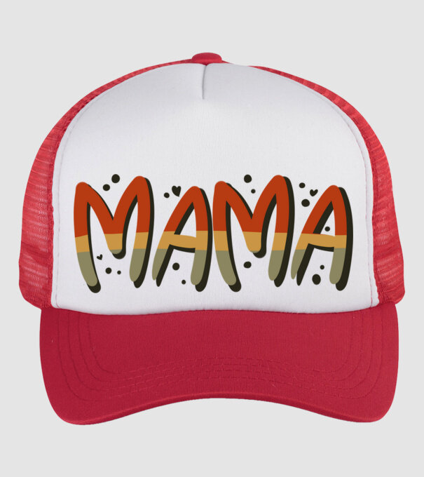 Mama minta fehér/piros pólón