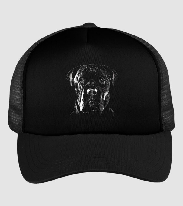 Cane corso minta fekete pólón