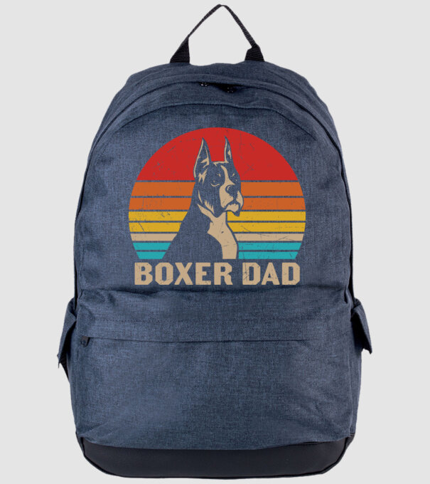 Boxer dad minta farmerkék pólón