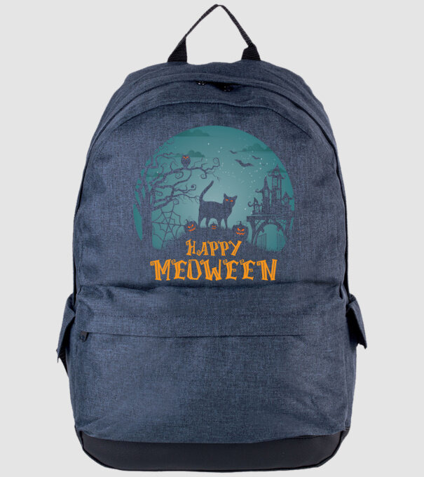 Halloween  minta farmerkék pólón