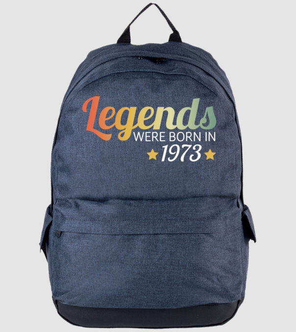 Legends were born in 1973 minta farmerkék pólón