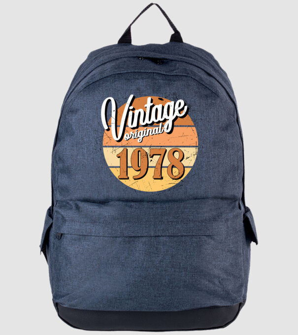 Vintage original 1978 minta farmerkék pólón