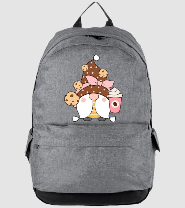 Coffee Gnomes minta szürke pólón