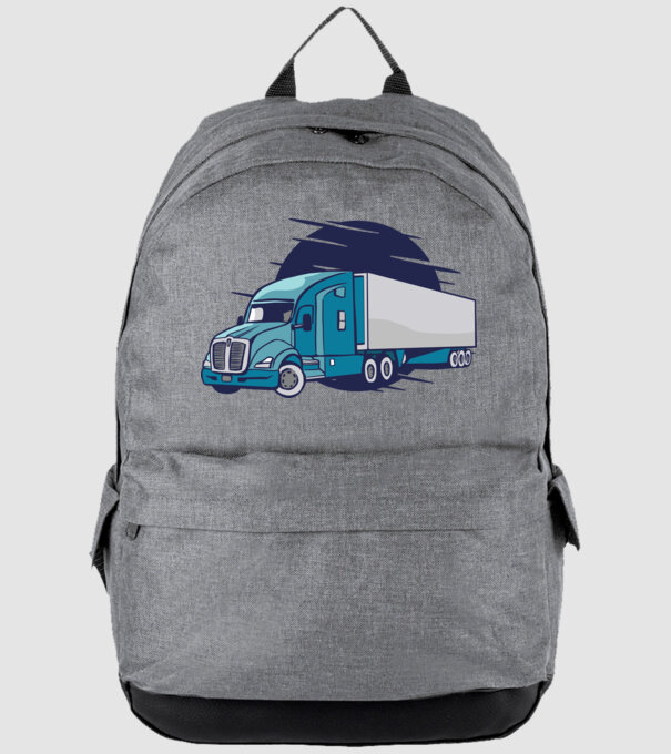 Truck minta szürke pólón