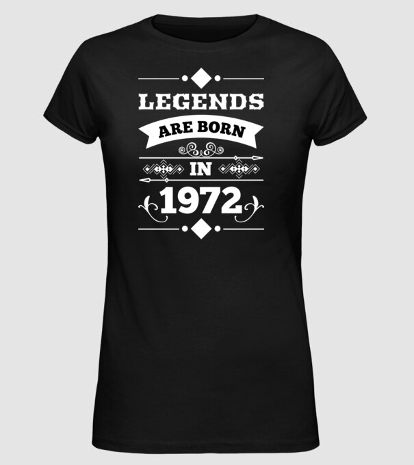 Legends 1972 minta fekete pólón