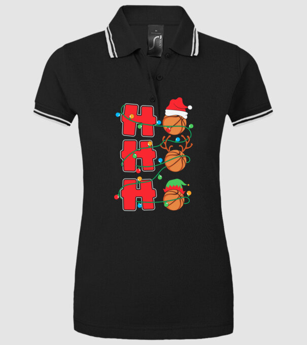 Ho ho ho kosaras minta fekete pólón