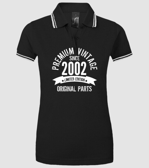 Prémium Vintage 2002 minta fekete pólón