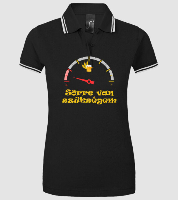 Sörre van szükségem minta fekete pólón