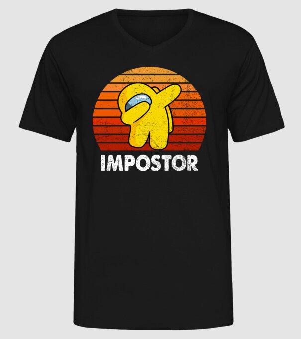 Impostor minta fekete pólón