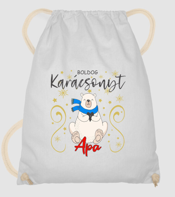 Boldog Karácsonyt Apa minta fehér pólón