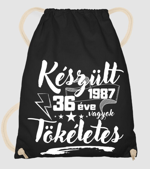 36 éve tökéletes minta fekete pólón