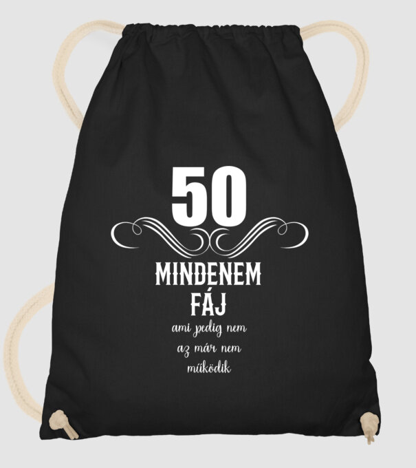 50 minta fekete pólón