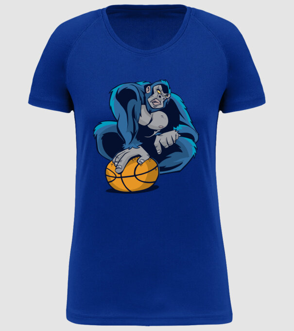 Basket Gorilla minta királykék pólón