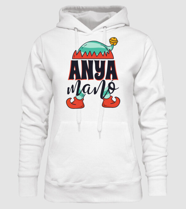 Anya manó minta fehér pólón
