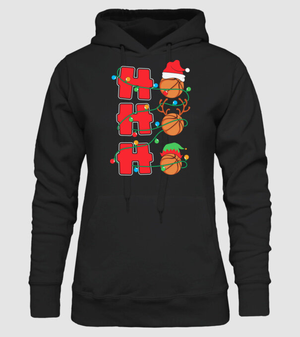 Ho ho ho kosaras minta fekete pólón