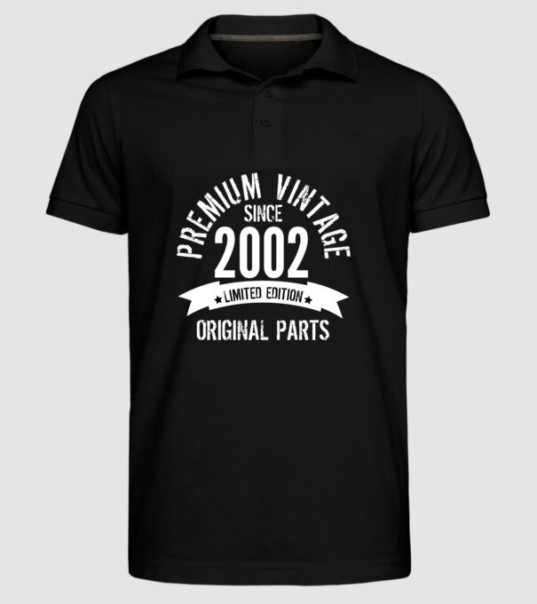 Prémium Vintage 2002 minta fekete pólón