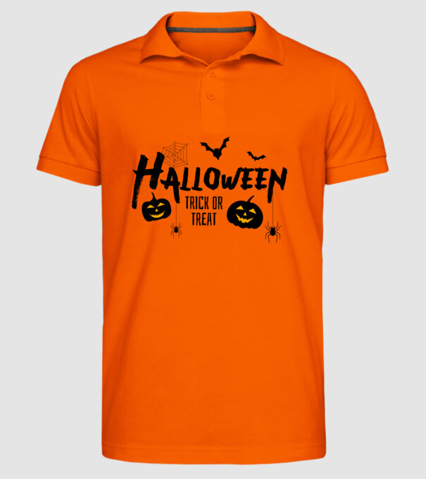 Helloween minta narancssárga pólón