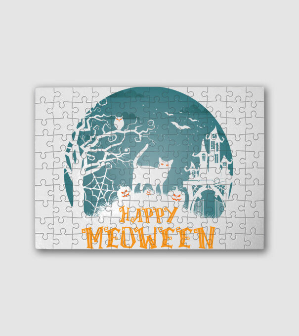 Halloween  minta fehér pólón
