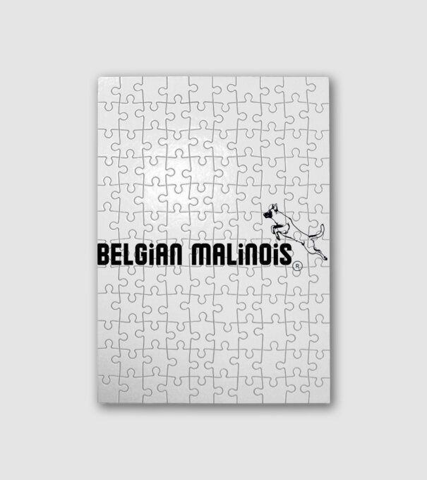 Belga juhászkutya minta fehér pólón