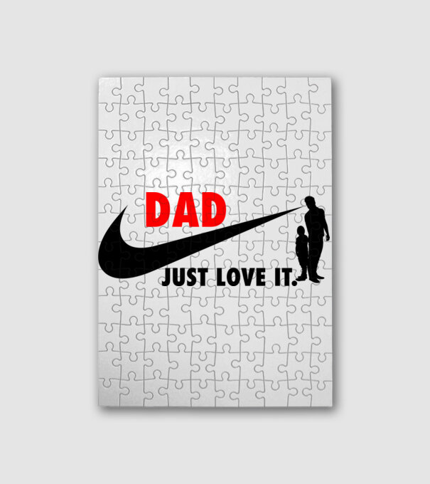 Dad just love it minta fehér pólón
