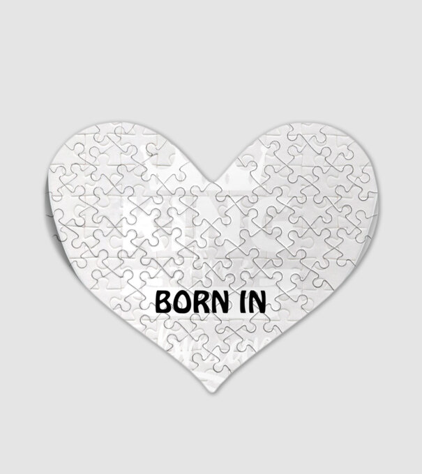 King Are Born In February minta fehér pólón