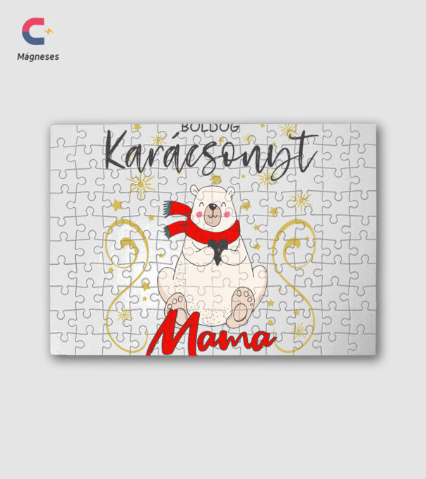 Boldog Karácsonyt Mama minta fehér pólón