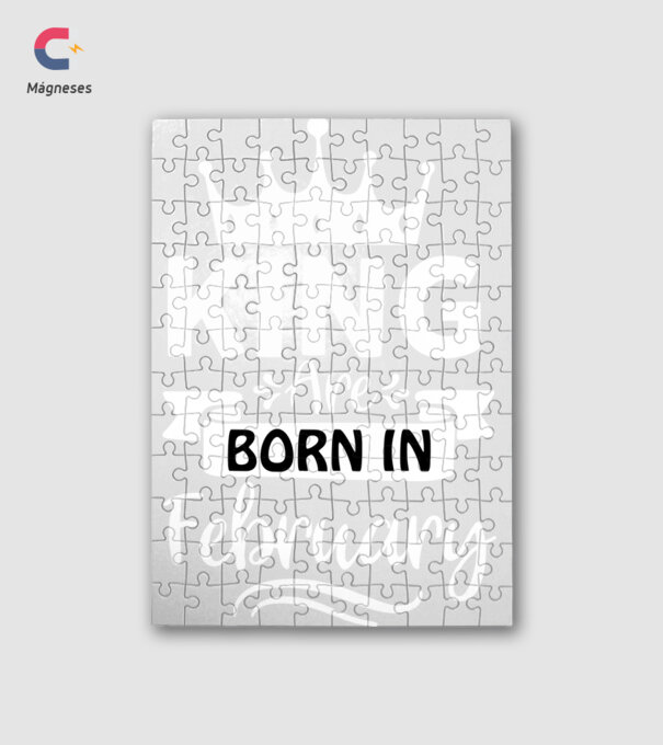 King Are Born In February minta fehér pólón