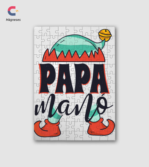 Papa manó minta fehér pólón