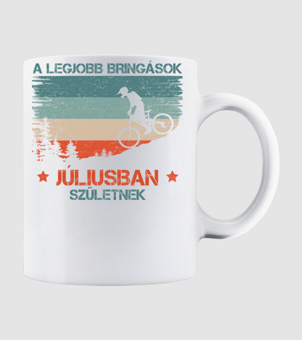 Legjobb bringás - Július minta fehér pólón