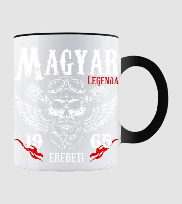 Magyar legenda 1965 minta fekete pólón