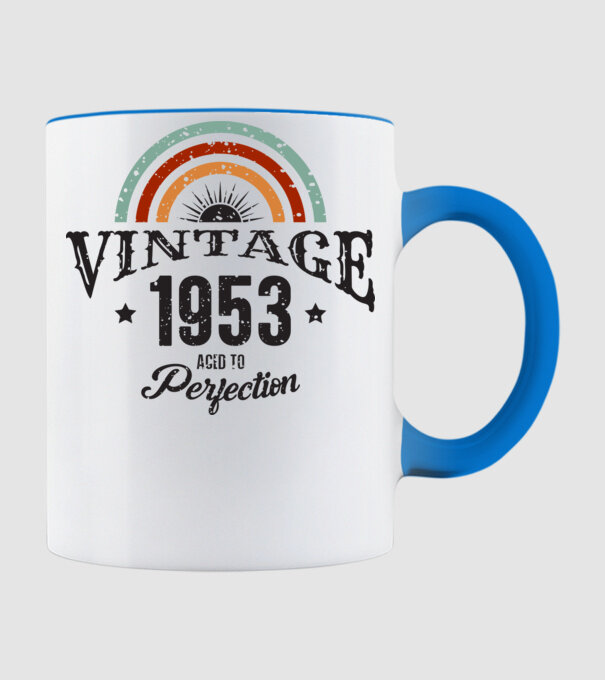 1953 minta világoskék pólón