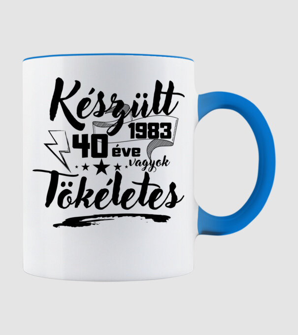 40 éve tökéletes minta világoskék pólón