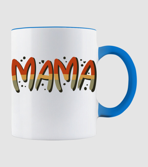 Mama minta világoskék pólón