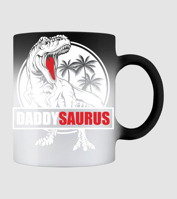 Daddysaurus minta fekete pólón
