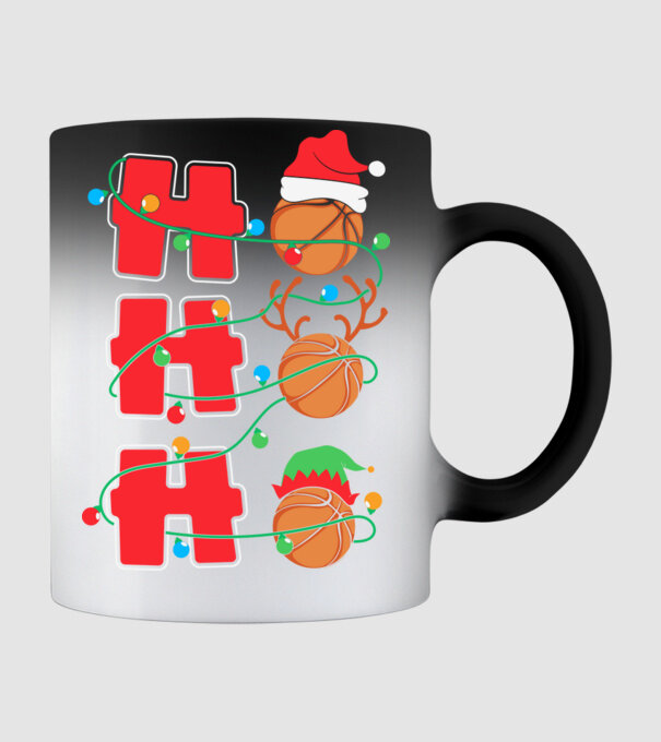 Ho ho ho kosaras minta fekete pólón