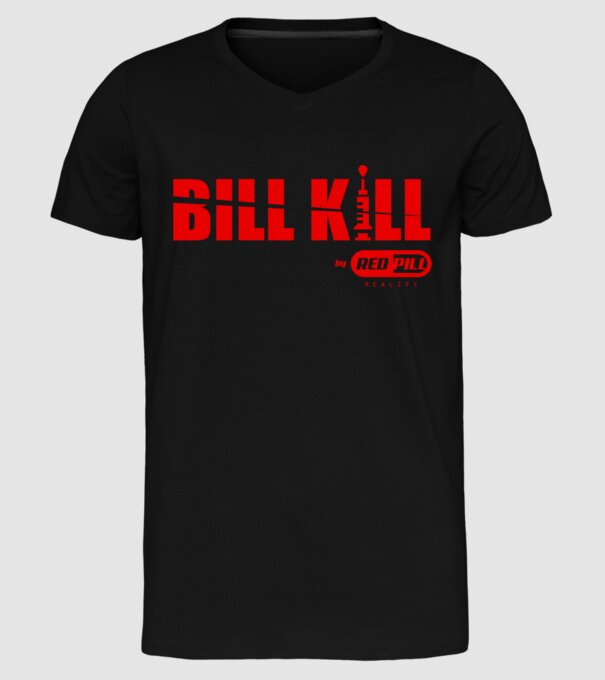 KillBill by RedPill REALITY minta fekete pólón