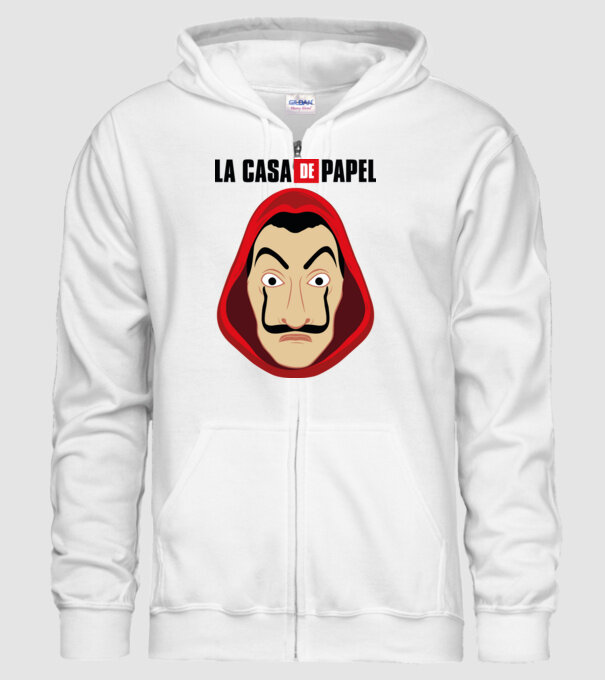 la-casa-de-papel-logo_vectorized2 minta fehér pólón