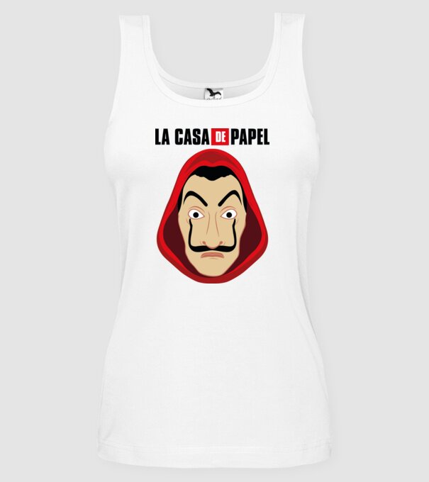 la-casa-de-papel-logo_vectorized2 minta fehér pólón
