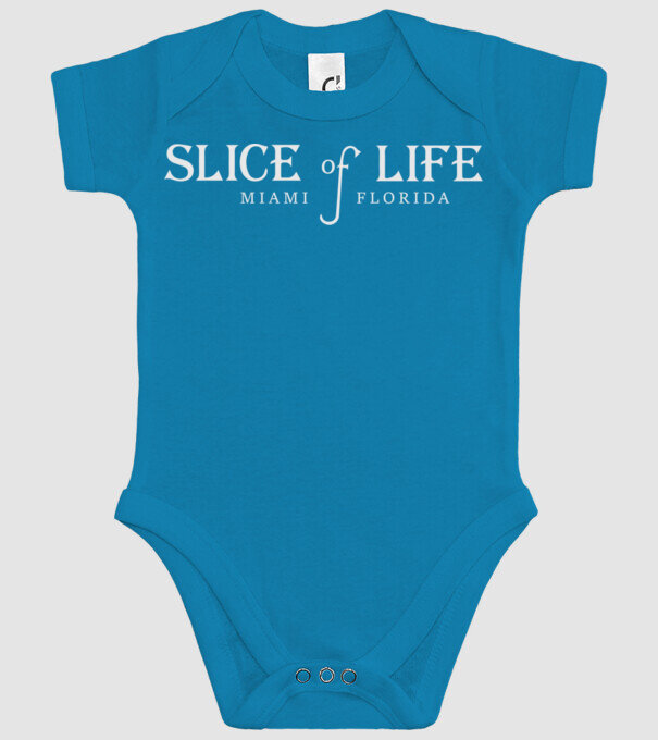 slice-of-life copy minta türkiz pólón