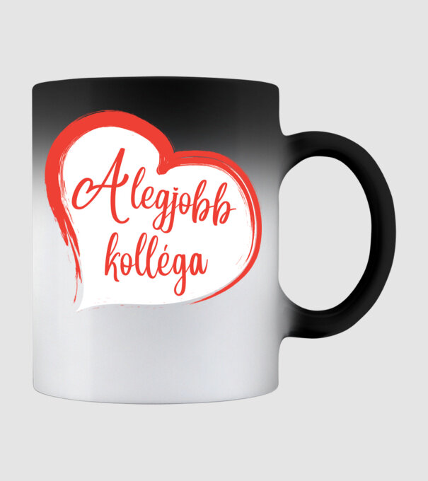 A legjobb kolléga minta fekete pólón