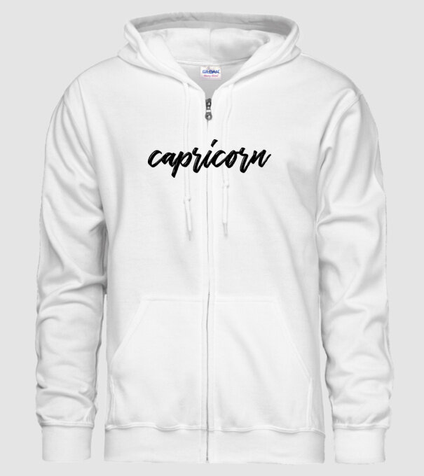 Capricorn minta fehér pólón