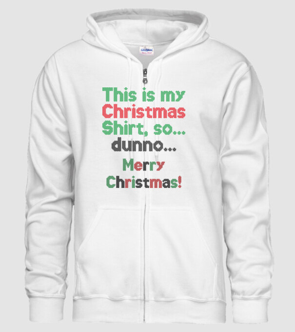 This is my Christmas Shirt minta fehér pólón