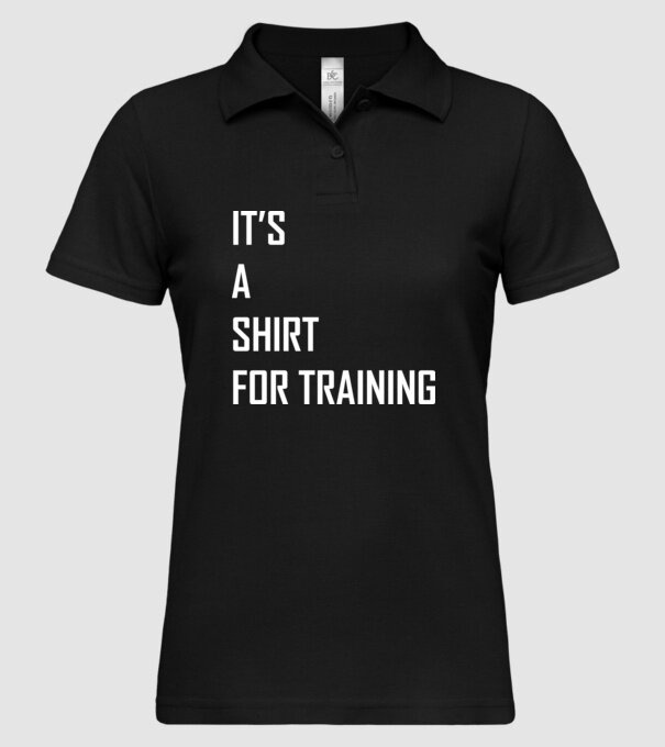 It's a shirt for training 2 minta fekete pólón