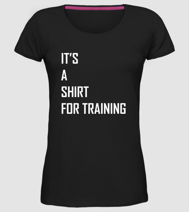 It's a shirt for training 2 minta fekete pólón