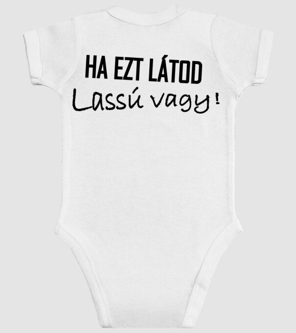 Ha ezt látod, lassú vagy minta fehér pólón